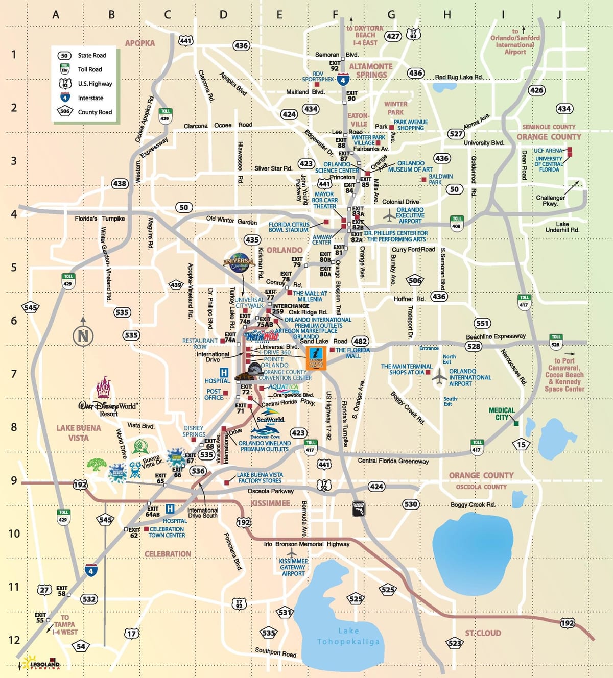 Orlando city map
